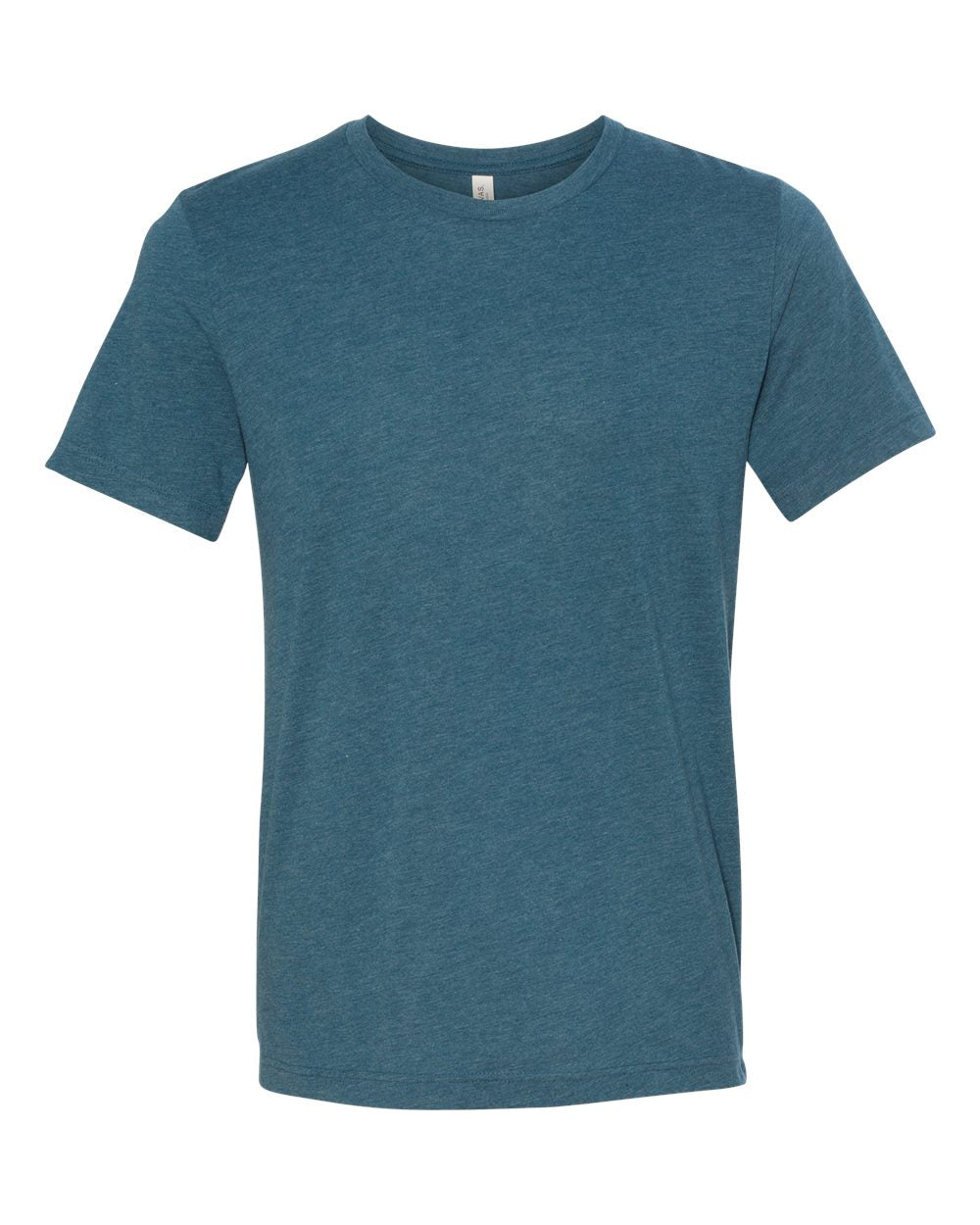 Front View of Steel Blue Triblend Triblend Tee - 3413