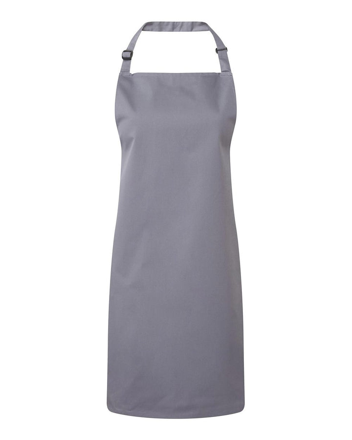 Front View of Steel Recycled Bib Apron - RP150