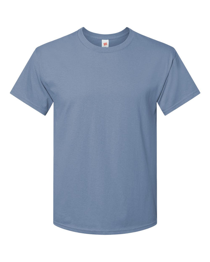 Front View of Stonewashed Blue Essential-T T-Shirt - 5280