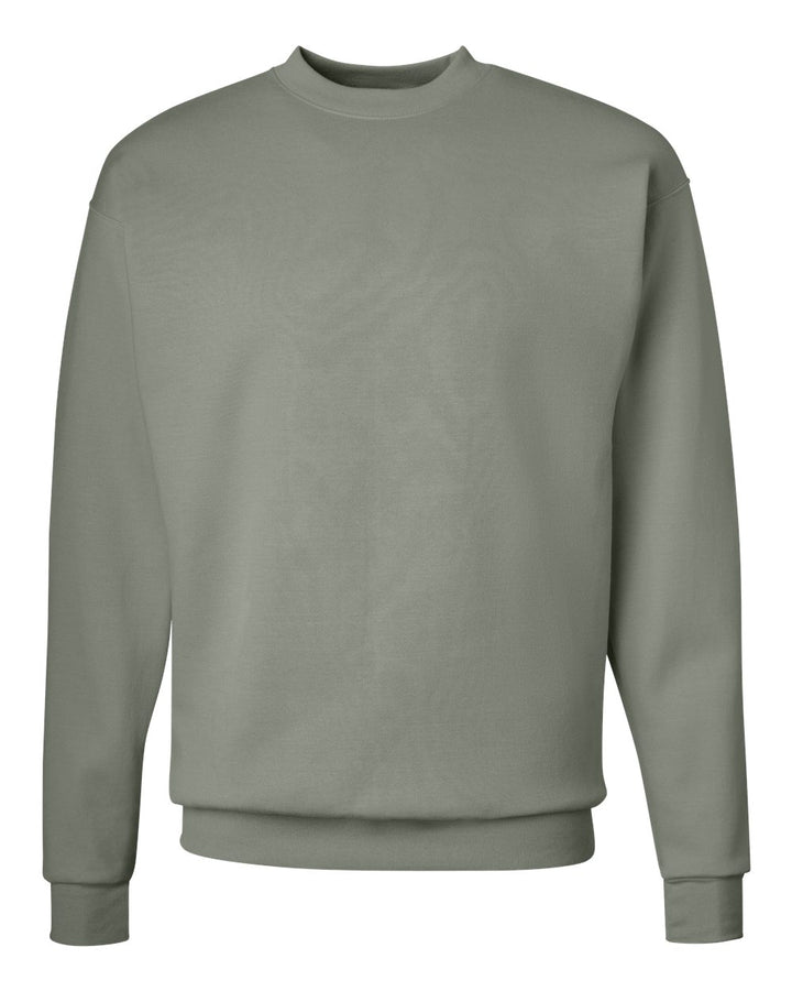 Front View of Stonewashed Green Ecosmart® Crewneck Sweatshirt - P160