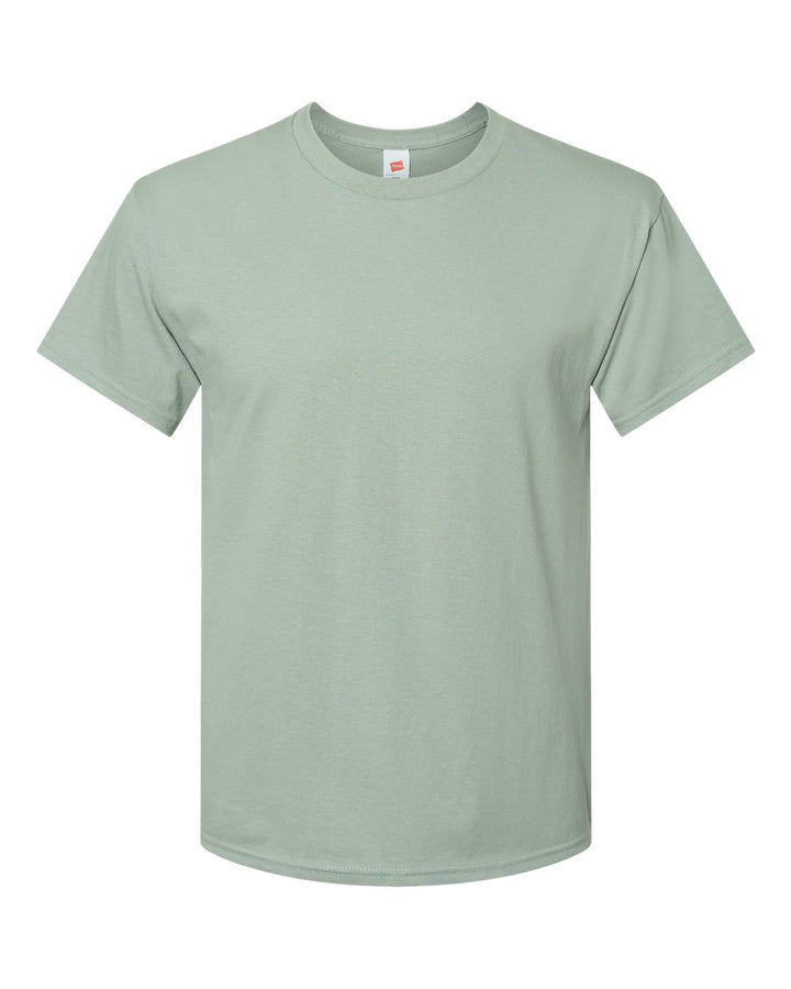 Front View of Stonewashed Green Essential-T T-Shirt - 5280