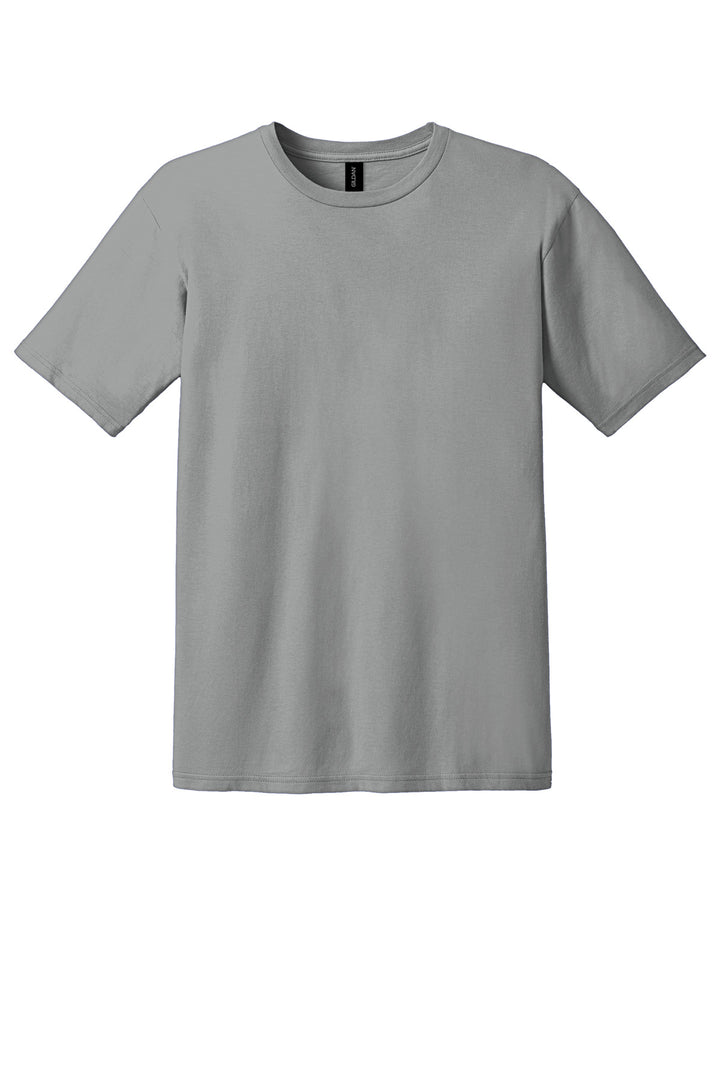 Front View of Storm Grey Gildan 100% Ring Spun Cotton T-Shirt. 980
