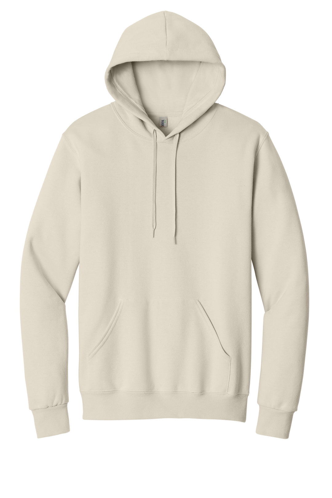 Front View of SwtCrmHthr Jerzees Eco Premium Blend Pullover Hooded Sweatshirt 700M