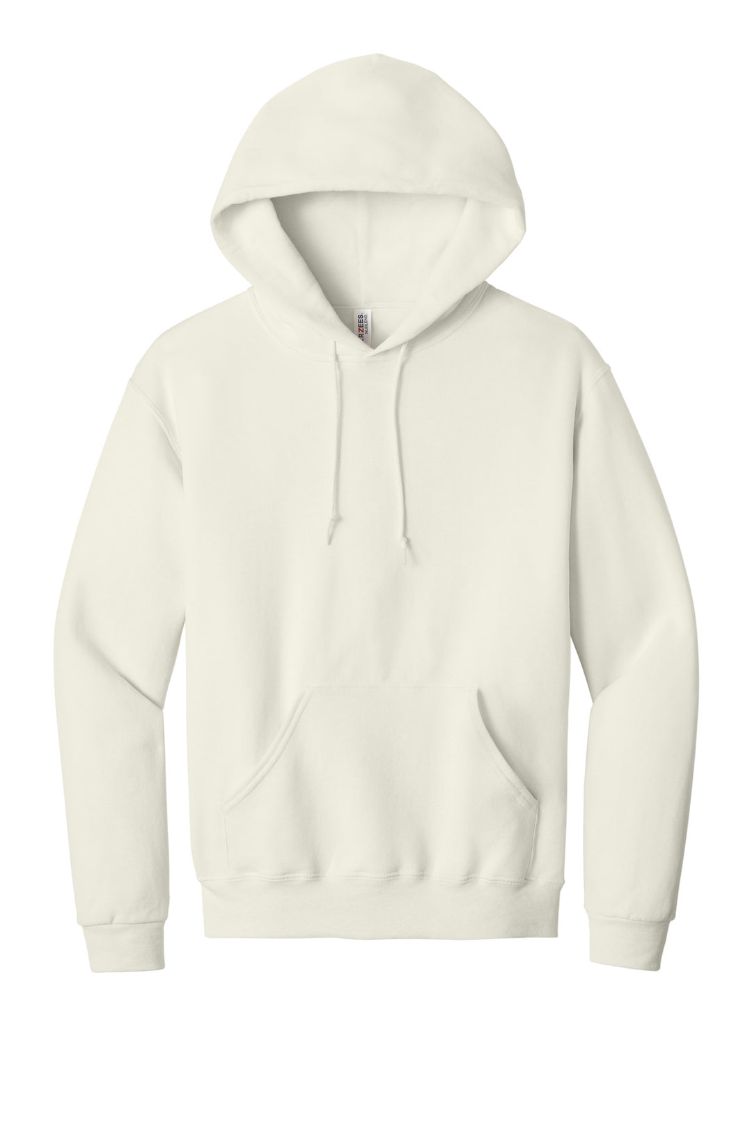Front View of SwtCrmHthr Jerzees NuBlend Pullover Hooded Sweatshirt. 996M