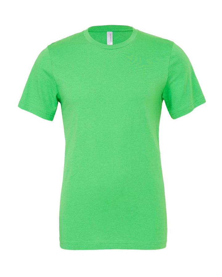 Front View of Synthetic Green Jersey Tee - 3001
