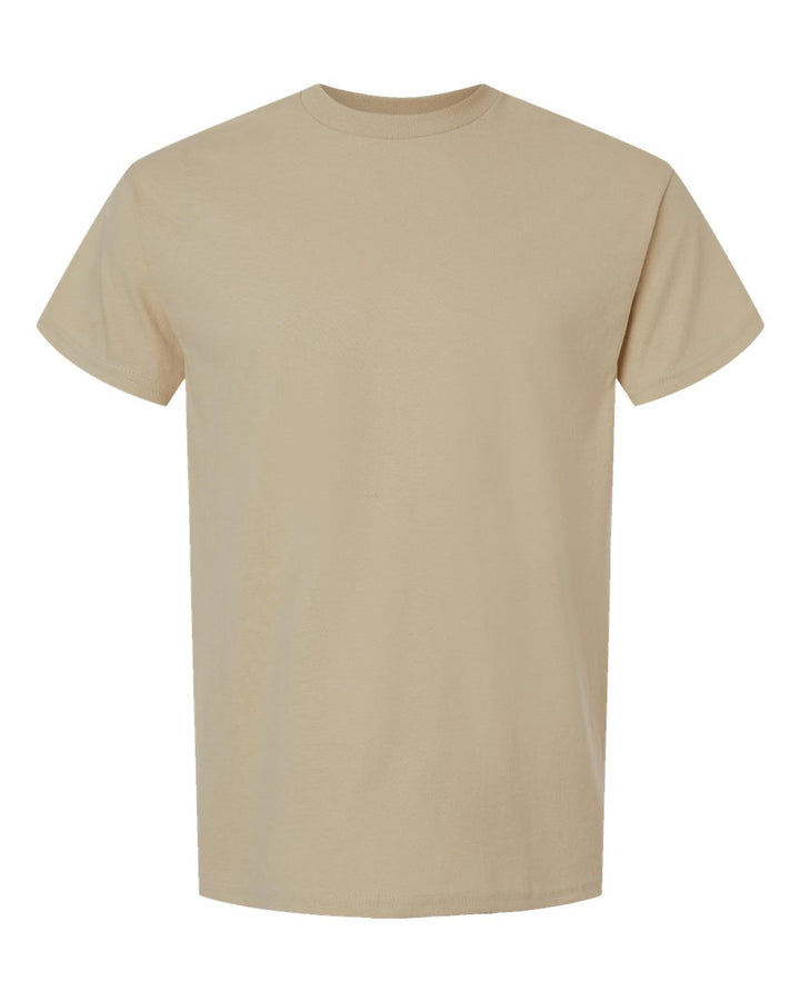 Front View of Tan Ultra Cotton® T-Shirt - 2000
