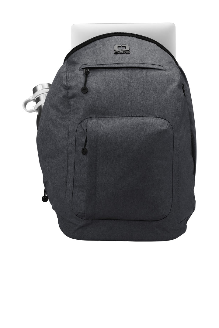 Front View of Tarmac Hthr OGIO Downtown Pack. 91006