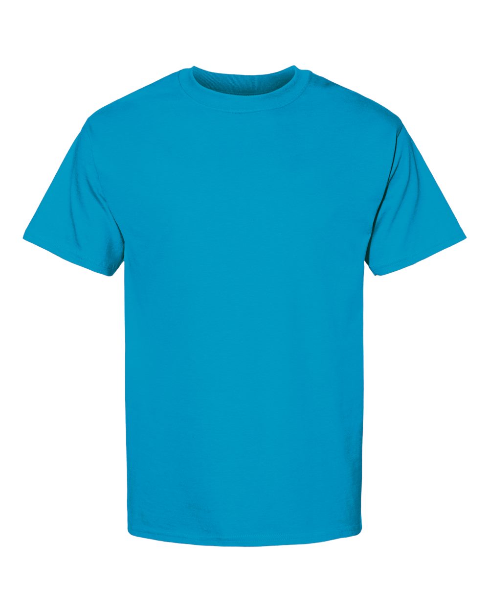 Front View of Teal Beefy-T® T-Shirt - 5180
