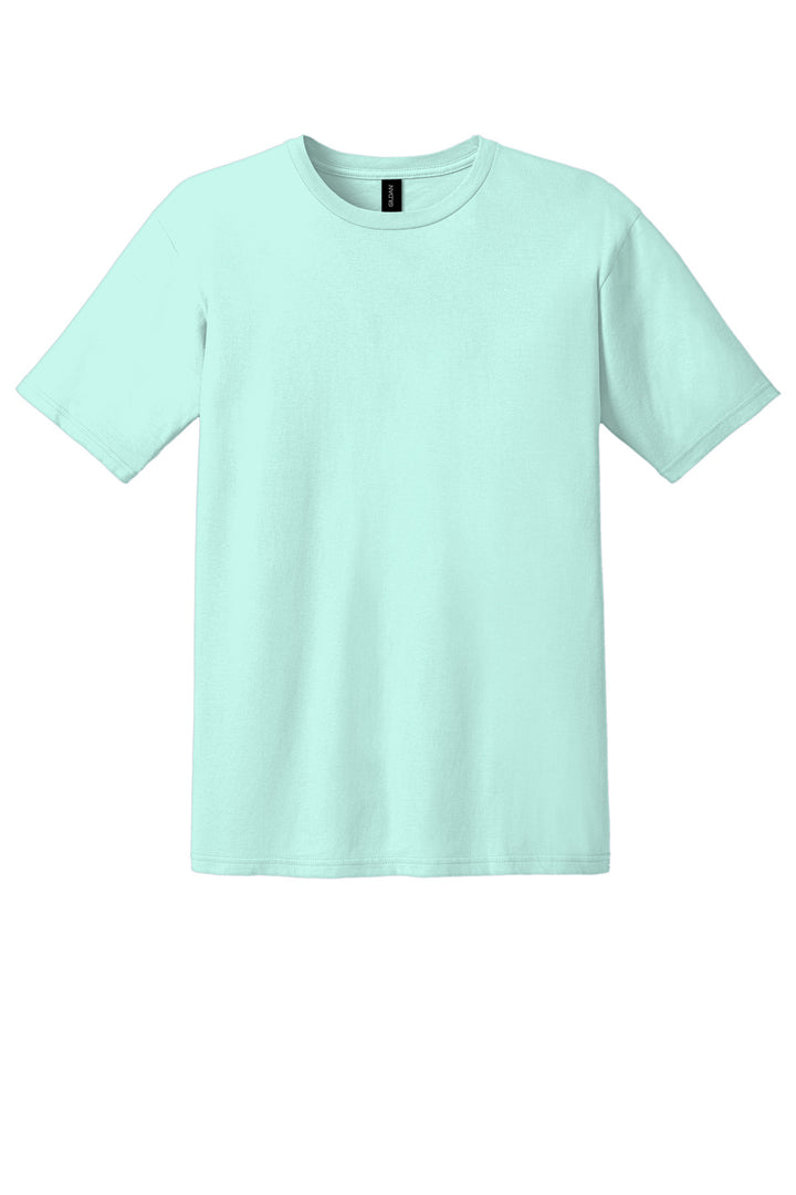 Front View of TealIce Gildan 100% Ring Spun Cotton T-Shirt. 980