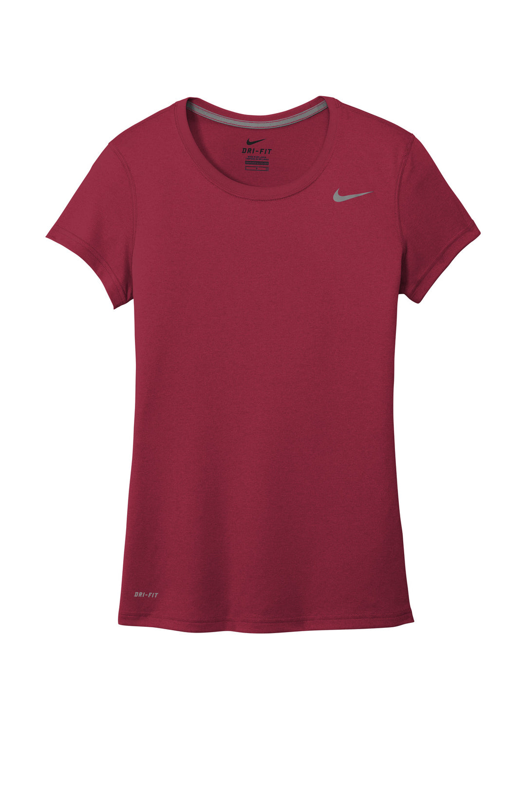 Front View of TeamMaroon Nike Women's Team rLegend Tee DV7312
