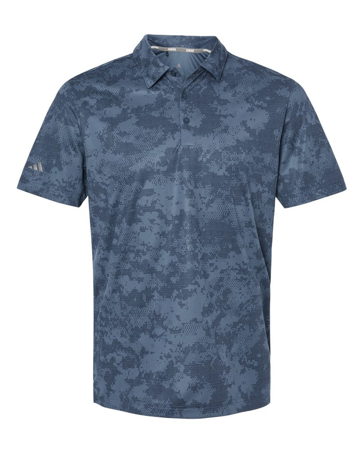 Front View of Tech Ink Camo Polo - A550