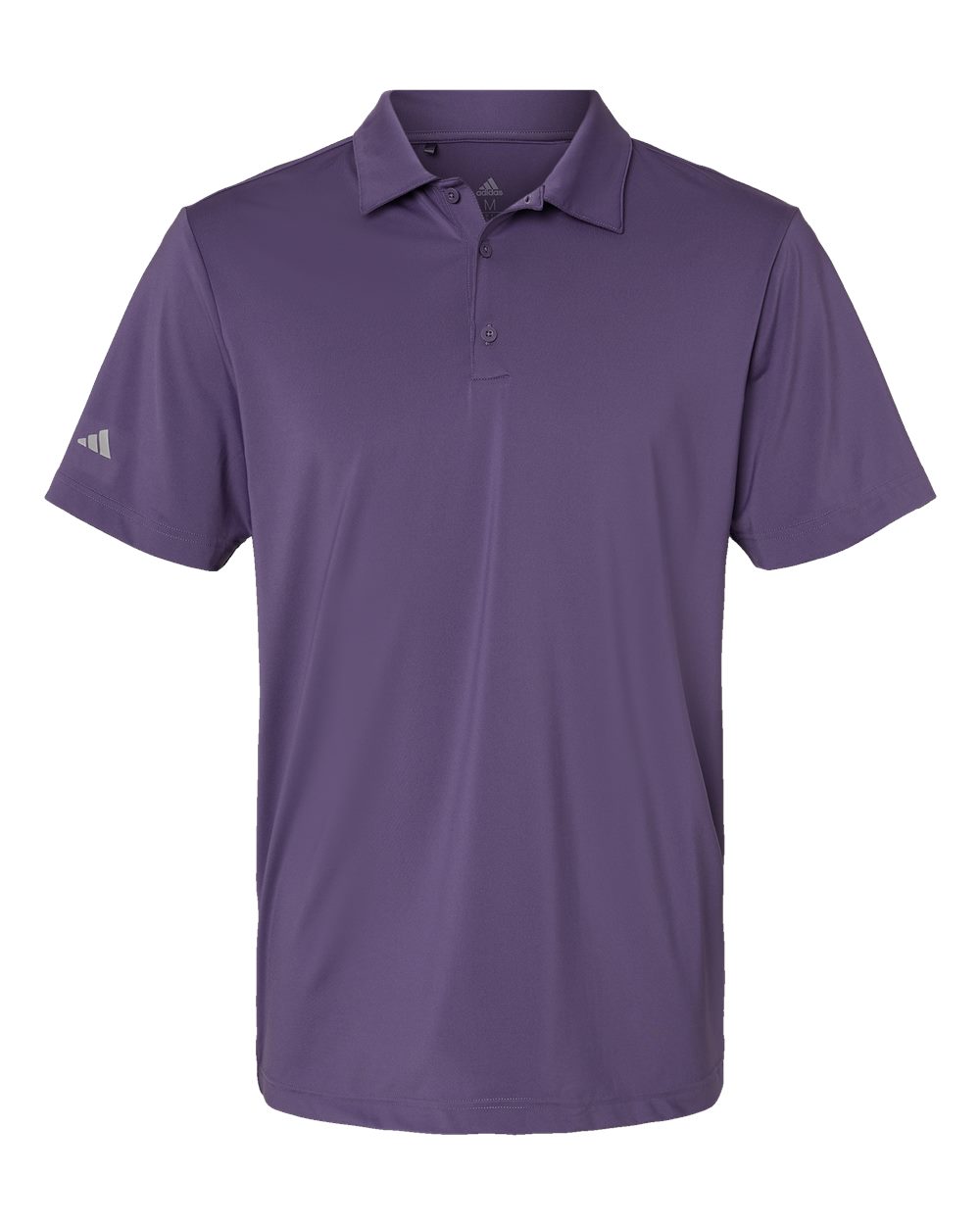 Front View of Tech Purple Ultimate Solid Polo - A514