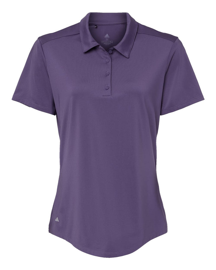 Front View of Tech Purple Women's Ultimate Solid Polo - A515