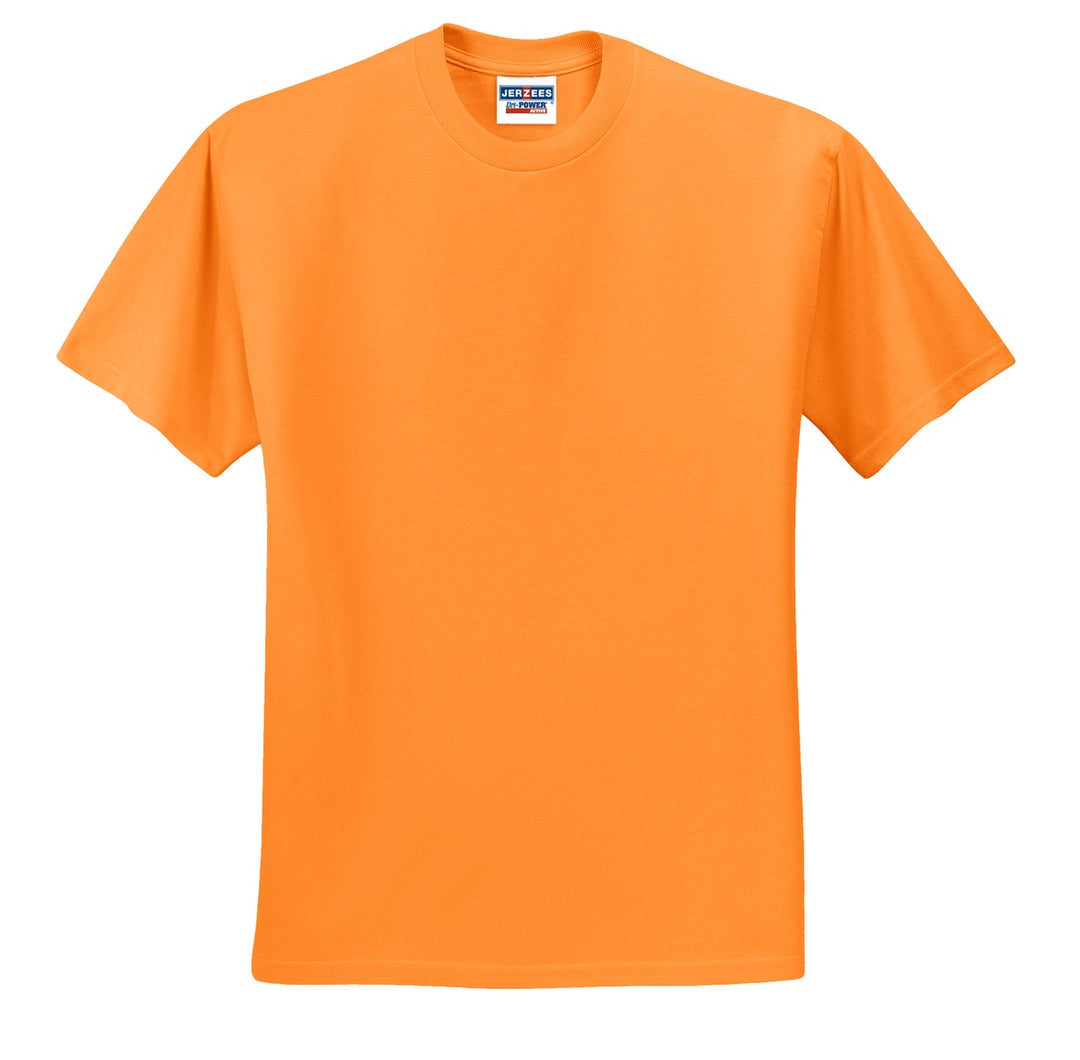 Front View of Tennessee Orng Jerzees - Dri-Power 50/50 Cotton/Poly T-Shirt. 29M
