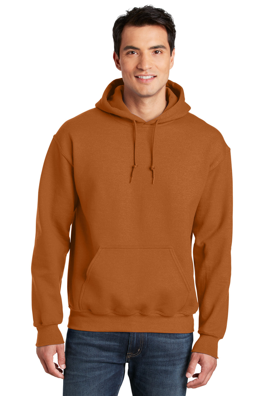 Front View of Texas Orange Gildan - DryBlend Pullover Hooded Sweatshirt. 12500