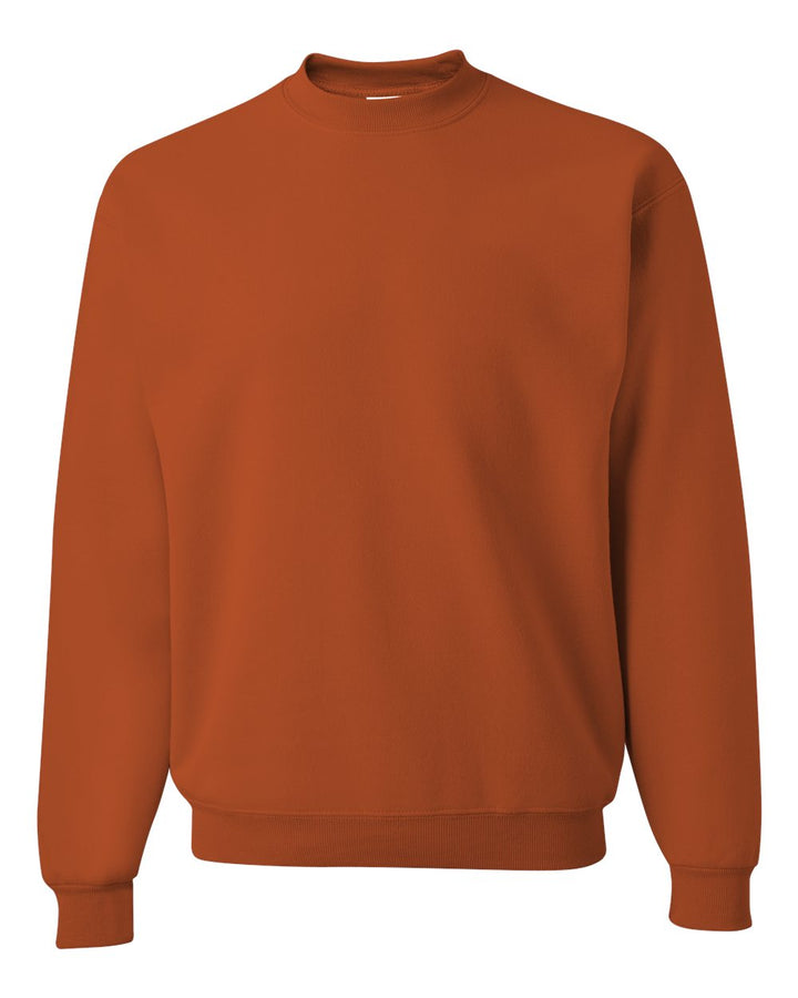 Front View of Texas Orange NuBlend® Crewneck Sweatshirt - 562MR
