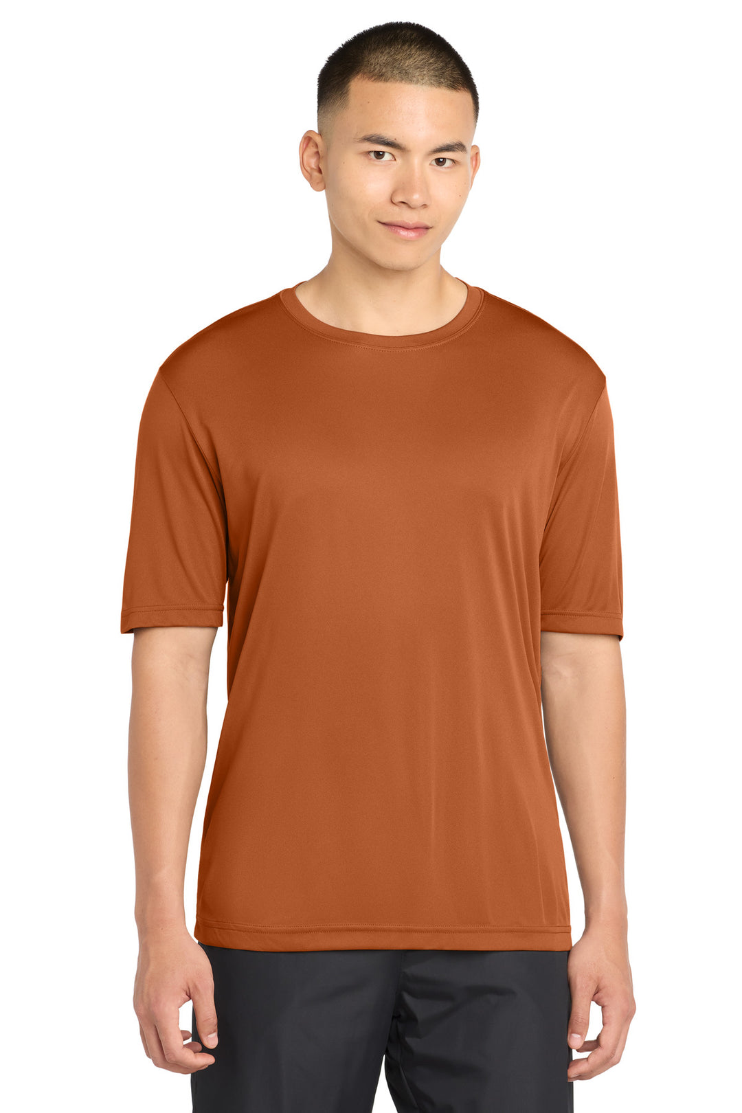 Front View of Texas Orange Sport-Tek PosiCharge Competitor Tee. ST350
