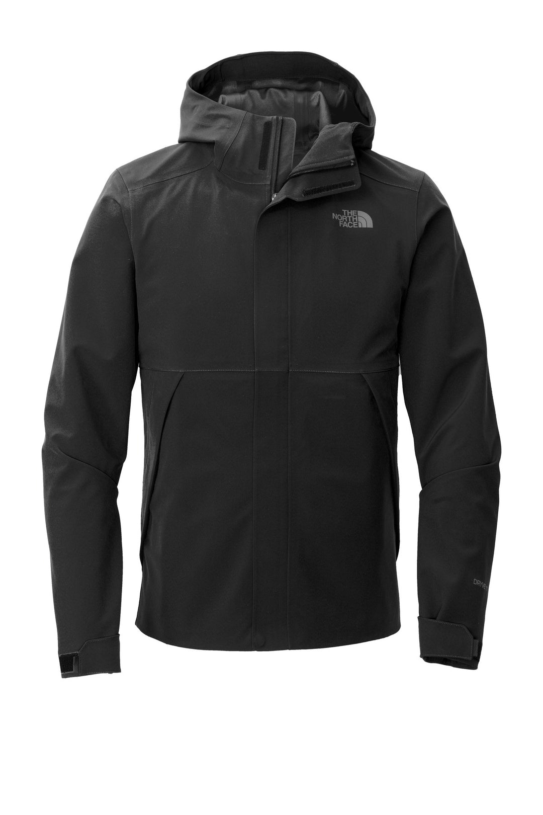 Front View of TNF Black The North Face Apex DryVent Jacket NF0A47FI