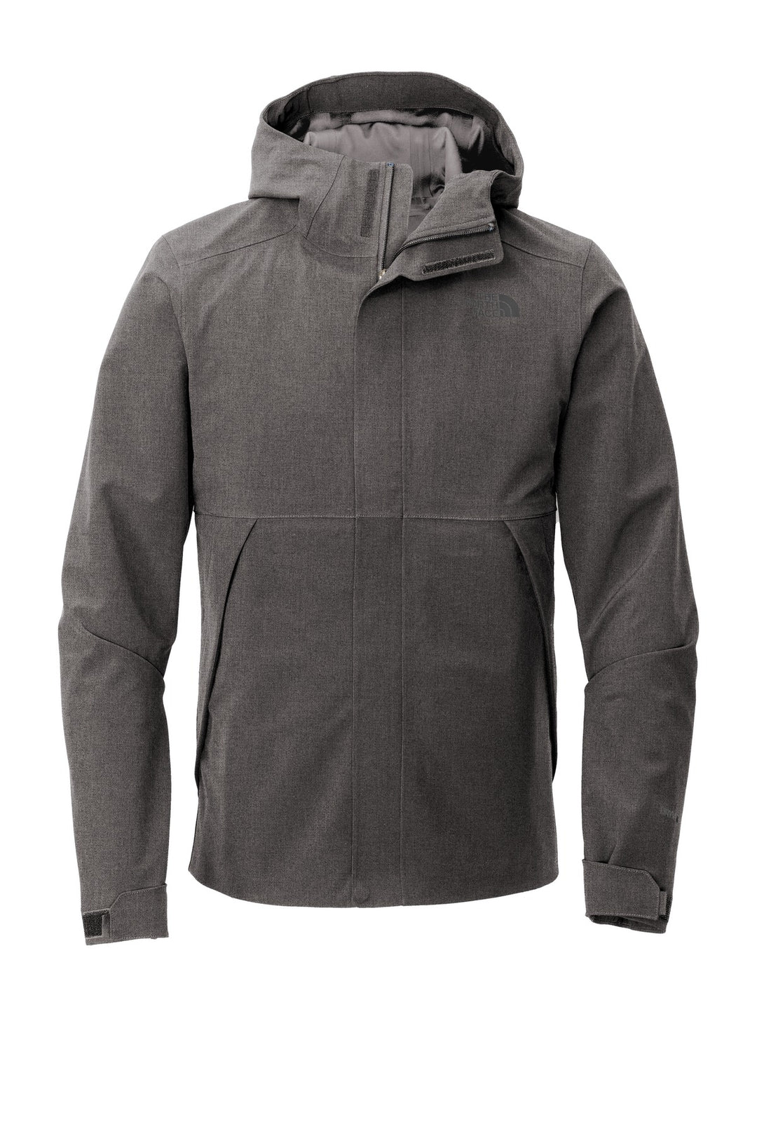 Front View of TNF Dk Grey He The North Face Apex DryVent Jacket NF0A47FI