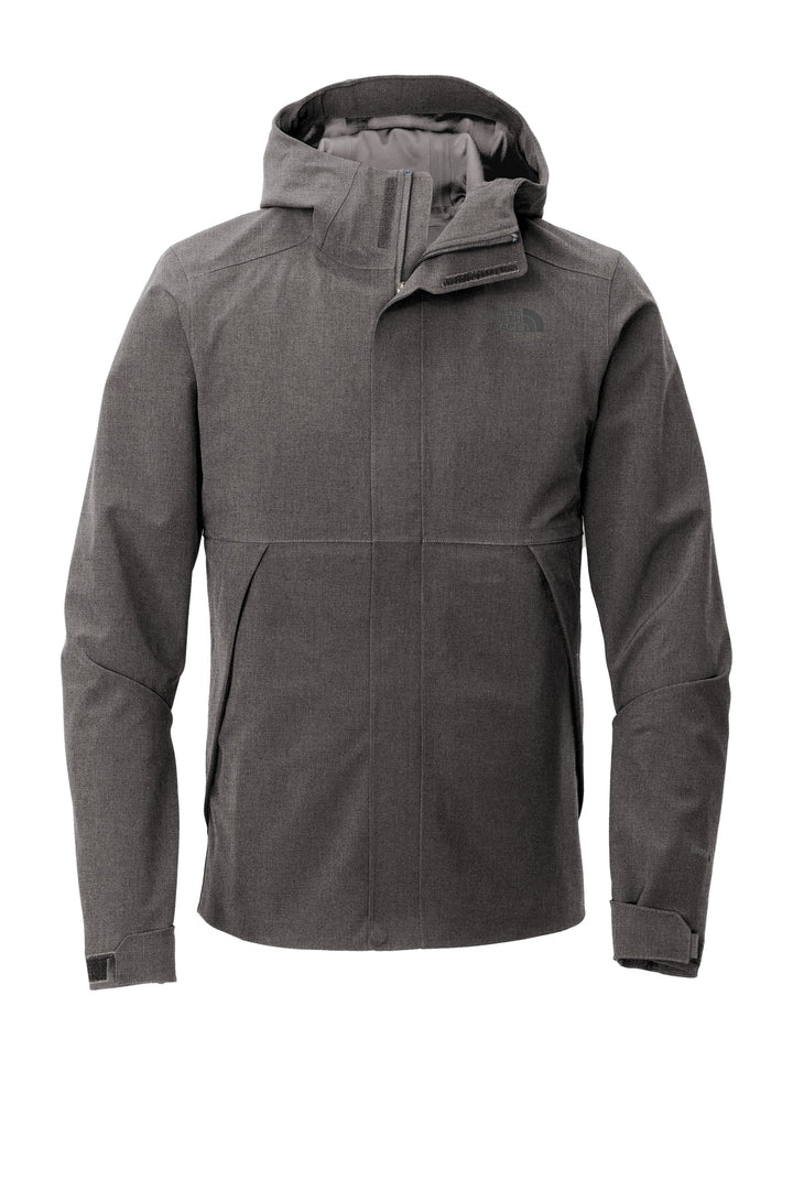 Front View of TNF Dk Grey He The North Face Apex DryVent Jacket NF0A47FI