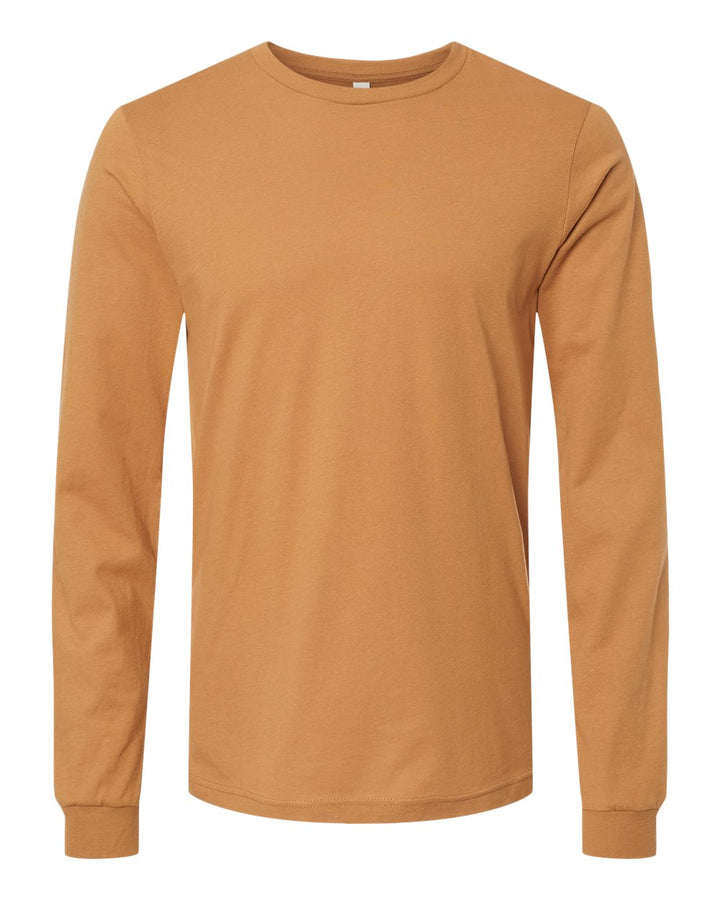 Front View of Toast Jersey Long Sleeve Tee - 3501