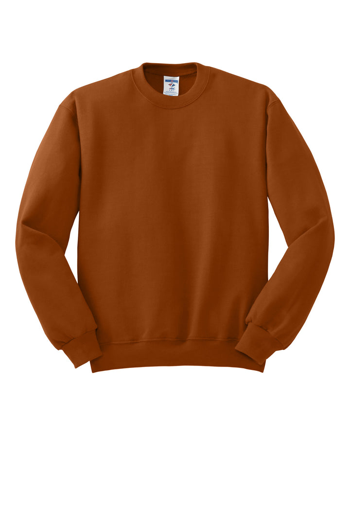 Front View of TOrange Jerzees - NuBlend Crewneck Sweatshirt. 562M