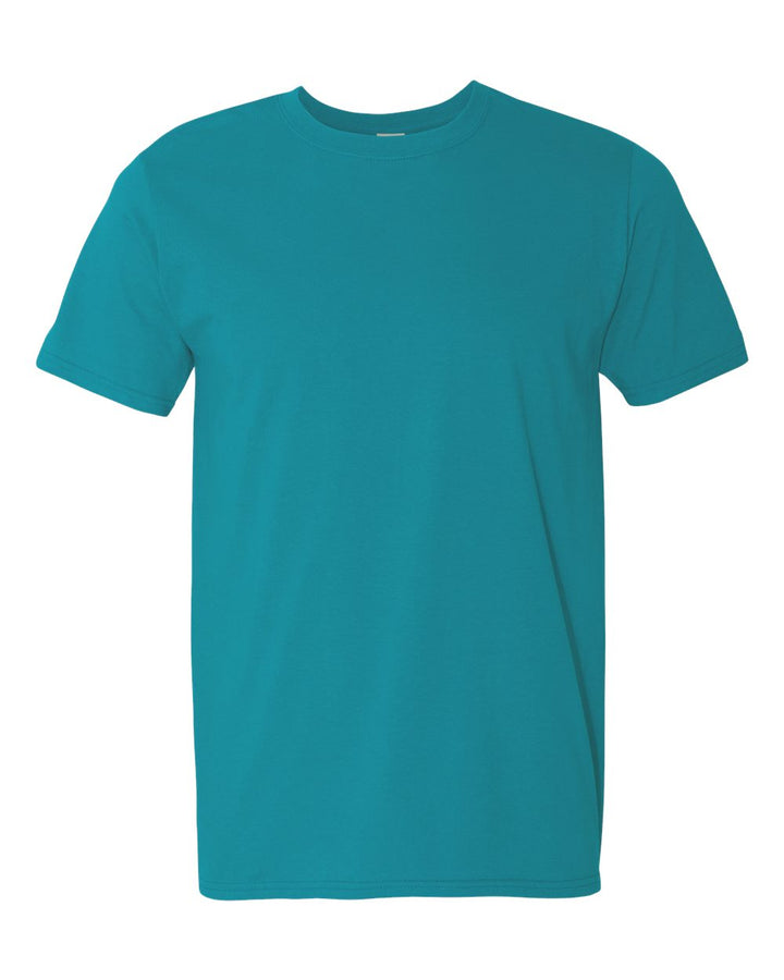 Front View of Tropical Blue Softstyle® T-Shirt - 64000