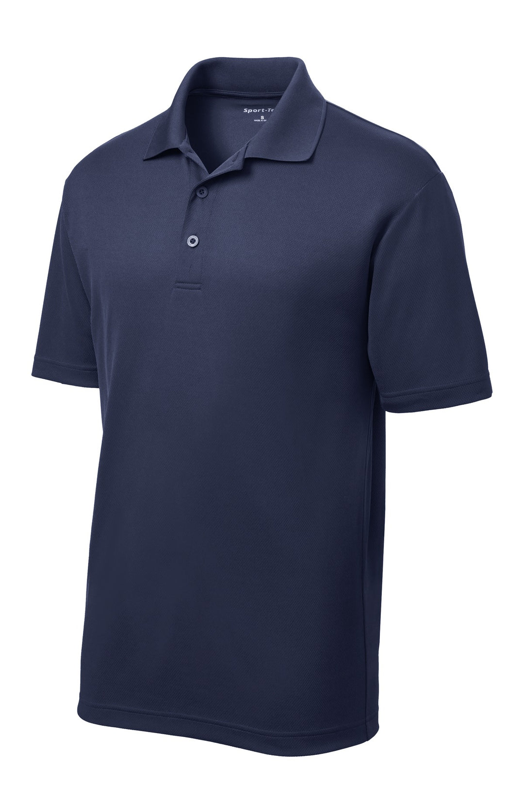 Front View of True Navy Sport-Tek PosiCharge RacerMesh Polo. ST640