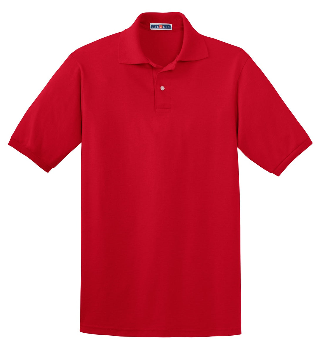 Front View of True Red Jerzees Dri-Power Sport Shirt. 437M