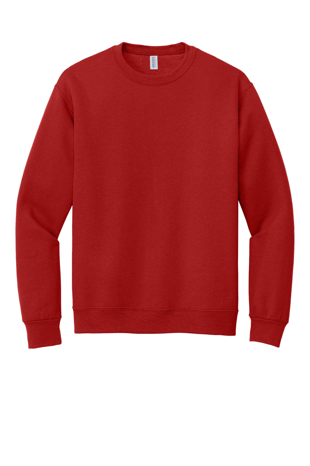 Front View of True Red Jerzees Super Sweats NuBlend - Crewneck Sweatshirt. 4662M