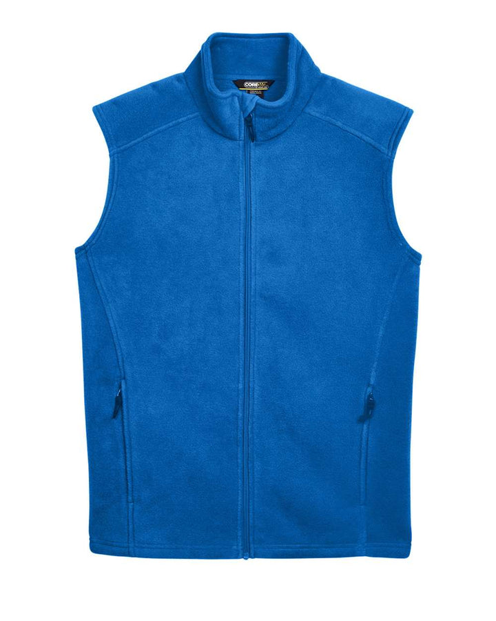 Front View of True Royal Men's Journey Fleece Vest - 88191