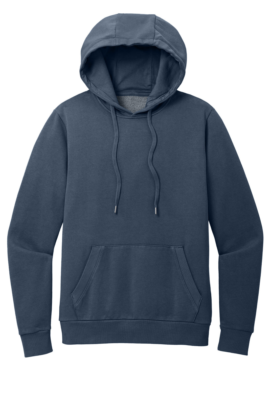 Front View of TrueNavy District Wash Fleece Hoodie DT2200