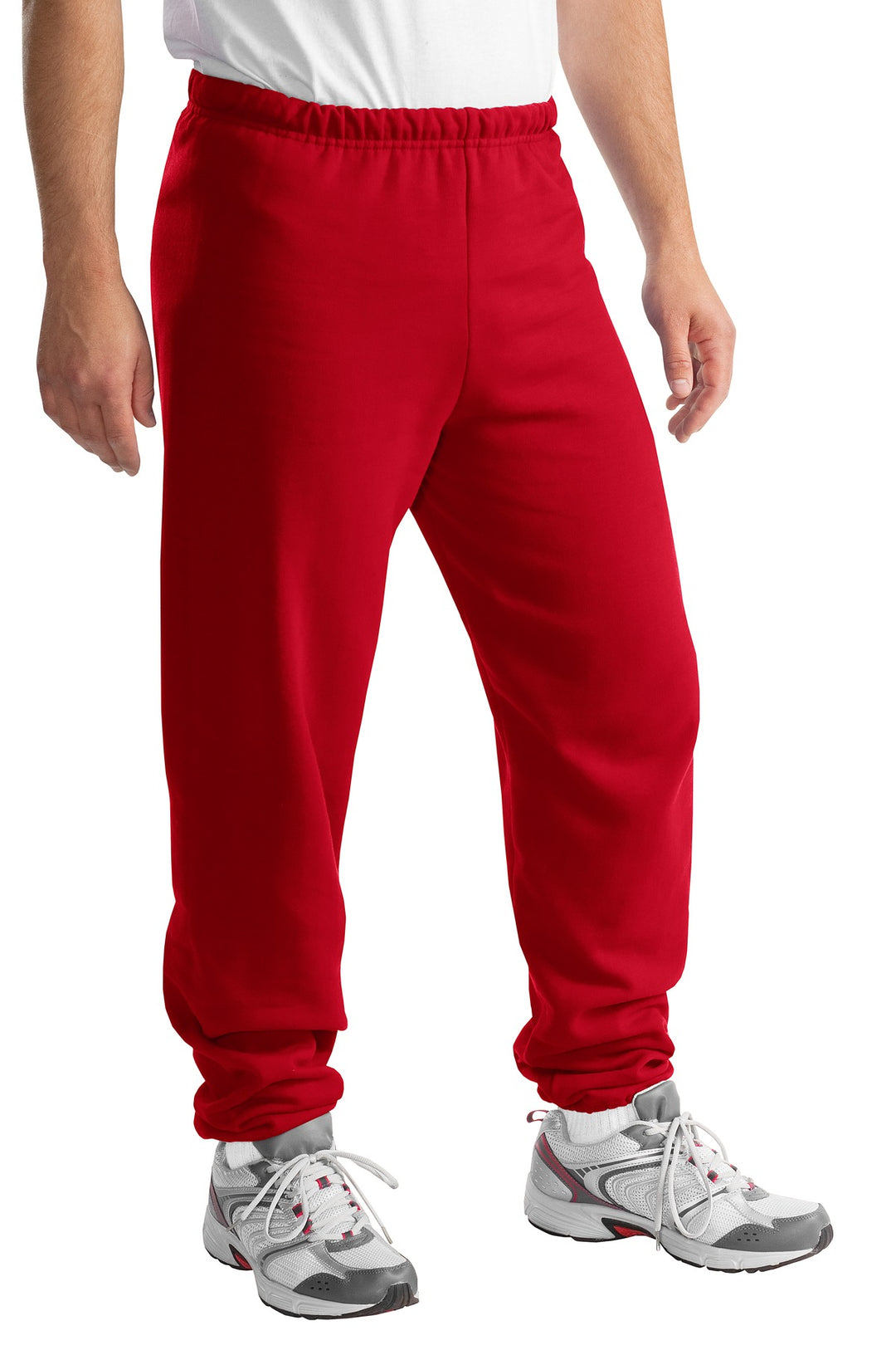 Front View of TrueRed Jerzees - NuBlend Sweatpant. 973M