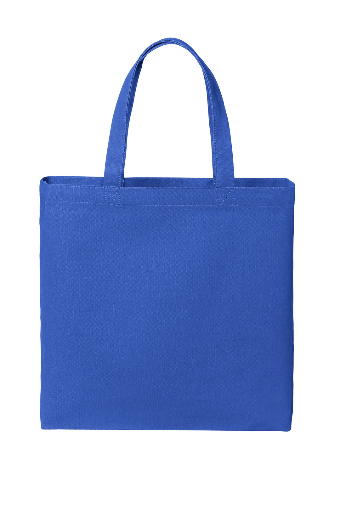Front View of TrueRoyal Port Authority Cotton Canvas Tote BG424