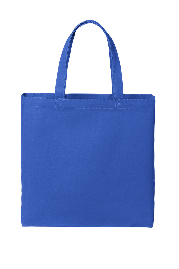 Front View of TrueRoyal Port Authority Cotton Canvas Tote BG424