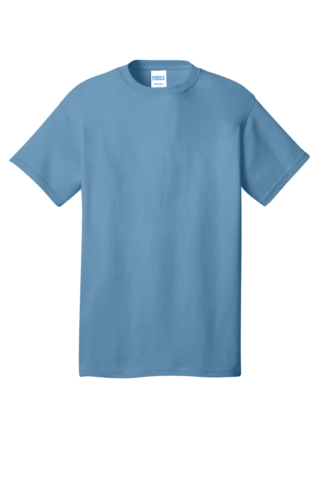 Front View of TundraBlu Port & Company - Core Cotton Tee. PC54