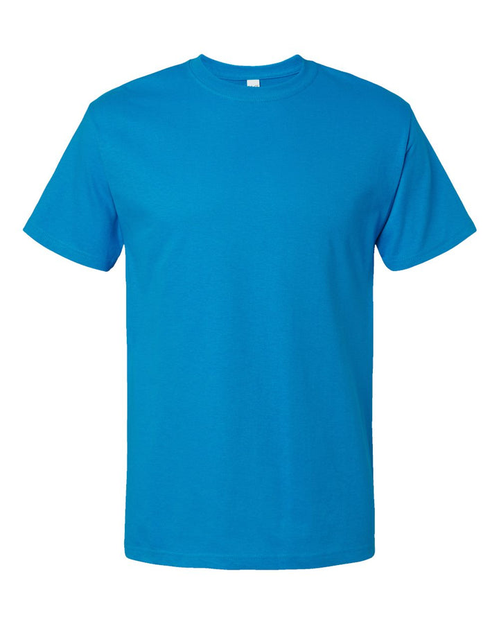 Front View of Turquoise Gold Soft Touch T-Shirt - 4800