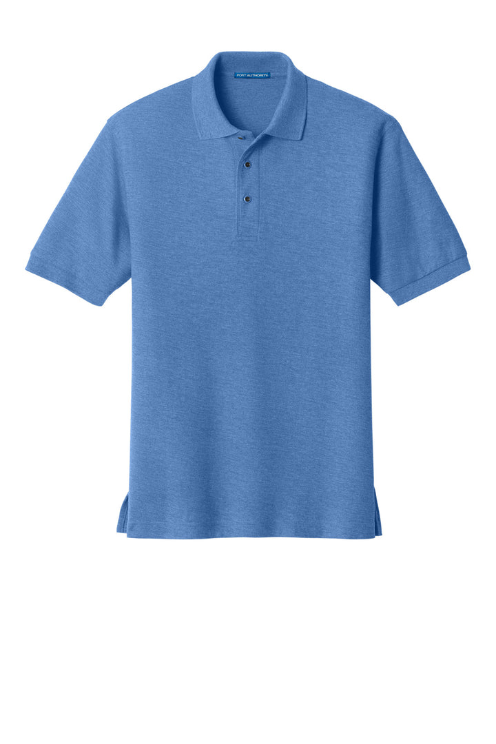 Front View of Ultramrne Blue Port Authority Silk Touch Polo K500