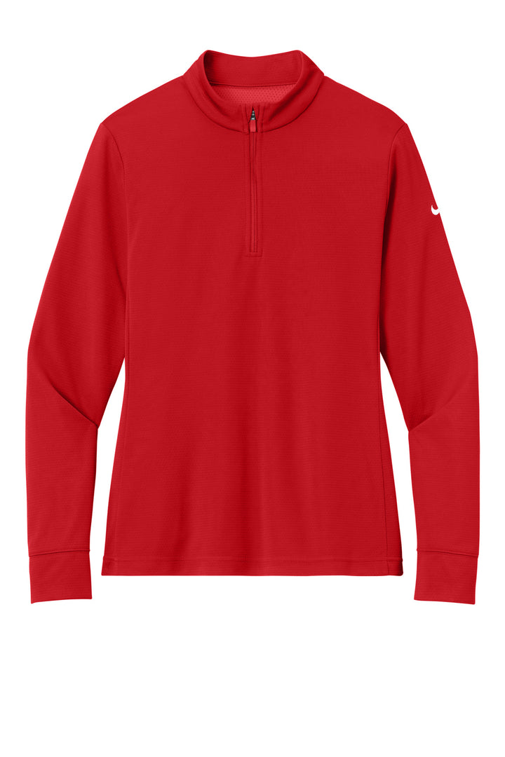 Front View of UniRed Nike Women's Essential 1/2-Zip Cover-Up NKHM7969