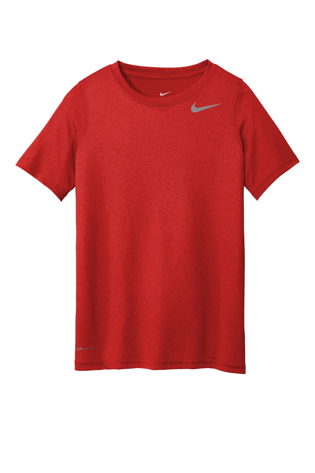 Front View of University Red Nike Youth Legend Tee 840178