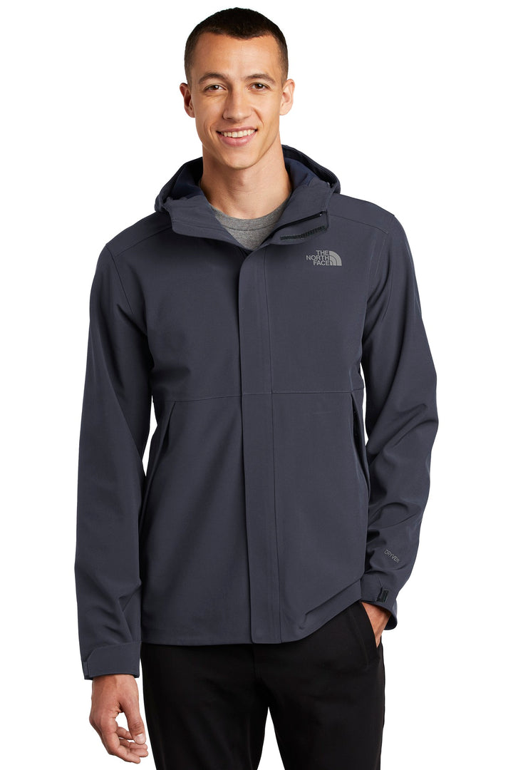 Front View of Urban Navy The North Face Apex DryVent Jacket NF0A47FI
