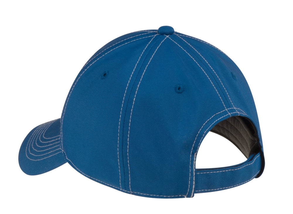 Front View of Varsity Royal Nike Swoosh Front Cap. 333114