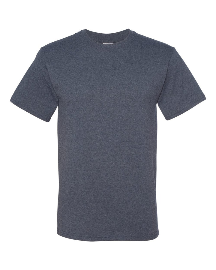 Front View of Vintage Heather Blue Dri-Power® 50/50 T-Shirt - 29MR