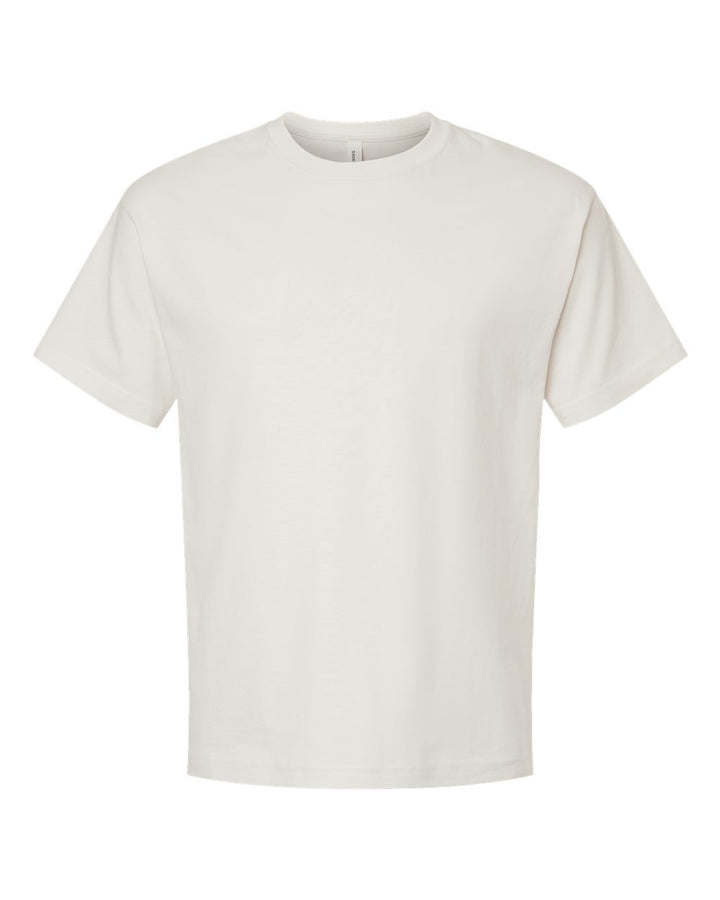 Front View of Vintage White 6 oz. Heavyweight Tee - 3010