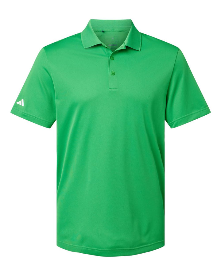 Front View of Vivid Green Basic Sport Polo - A430