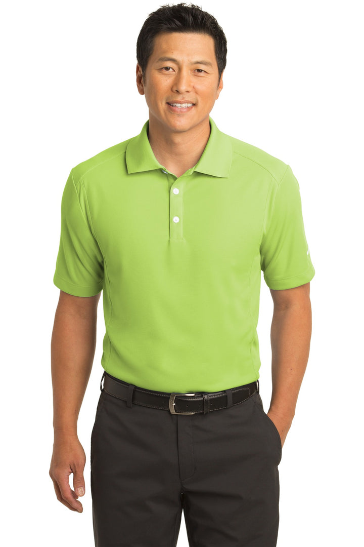 Front View of Vivid Green Nike Dri-FIT Classic Polo. 267020