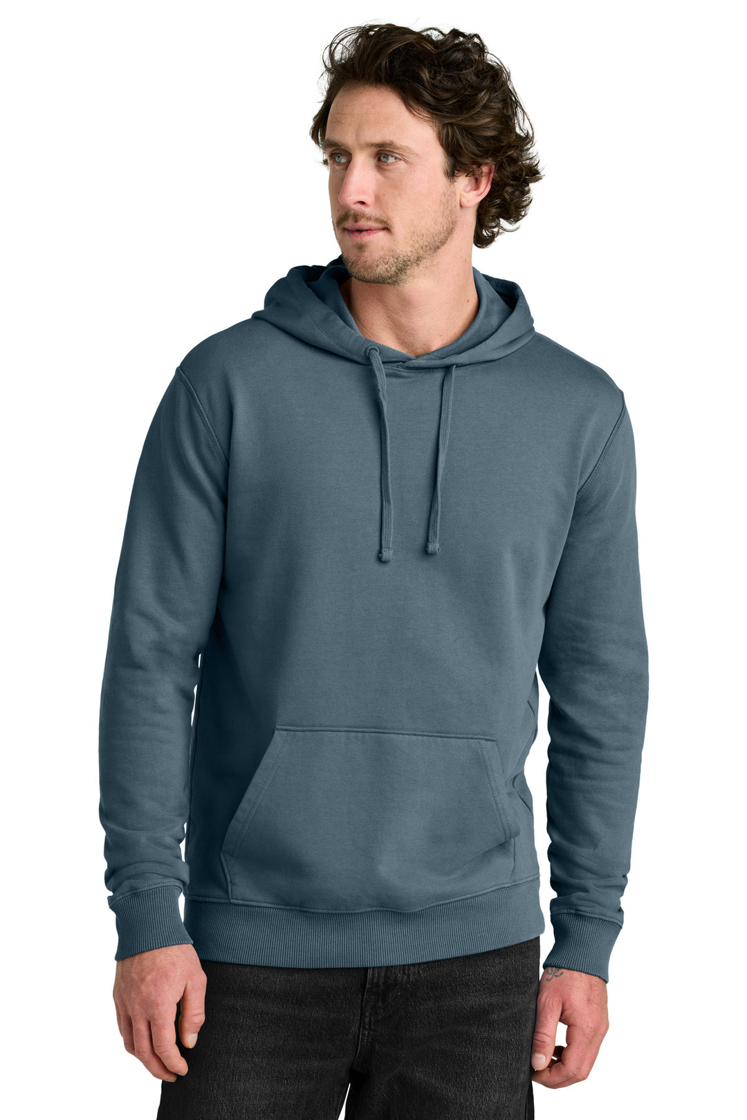 Front View of VtgBlue LIMITED EDITION tentree Organic Cotton Fleece Classic Hoodie TTCM3914