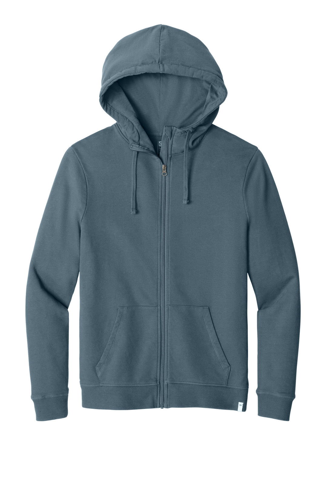 Front View of VtgBlue LIMITED EDITION tentree Organic Cotton Fleece Full-Zip Hoodie TTCM4367