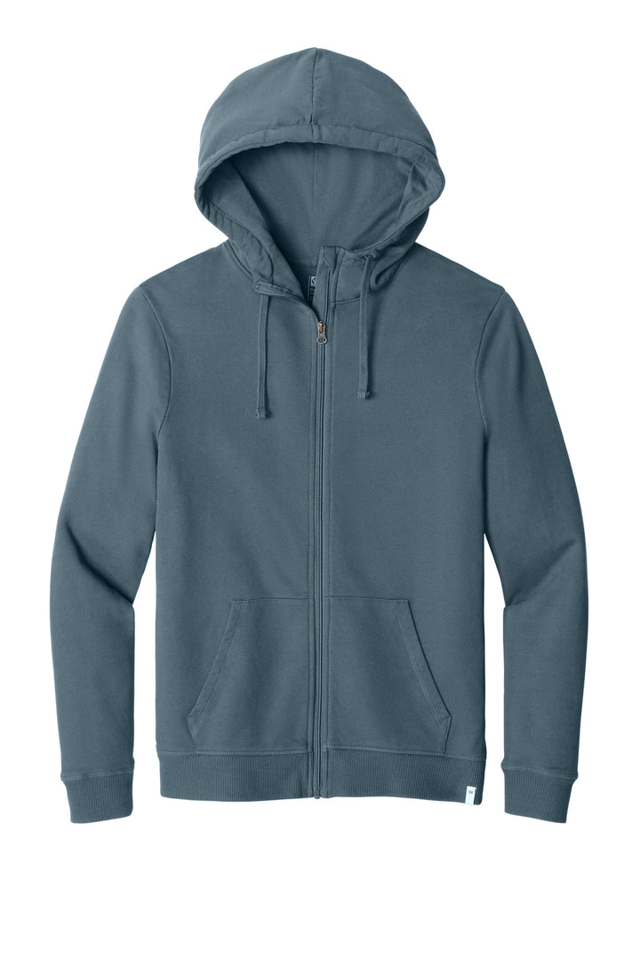 Front View of VtgBlue LIMITED EDITION tentree Organic Cotton Fleece Full-Zip Hoodie TTCM4367