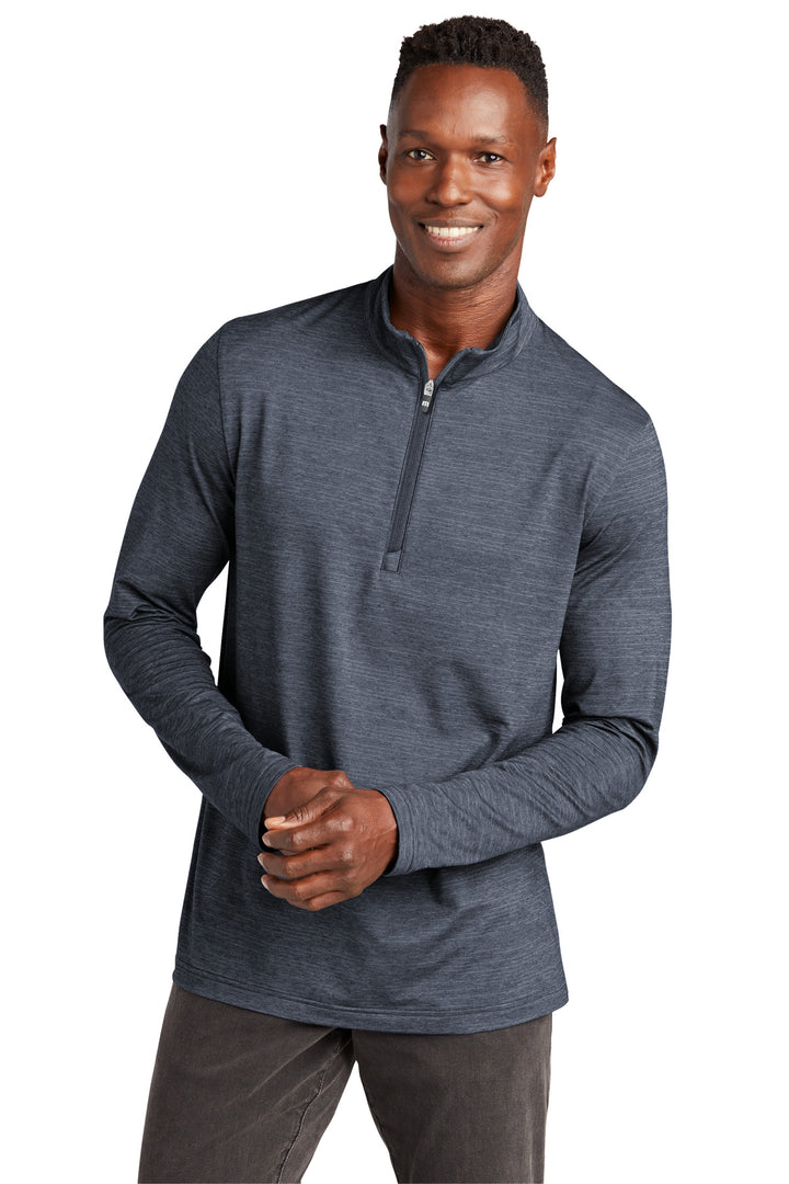 Front View of VtgIdgHthr TravisMathew Crestview 1/4-Zip TM1MW452